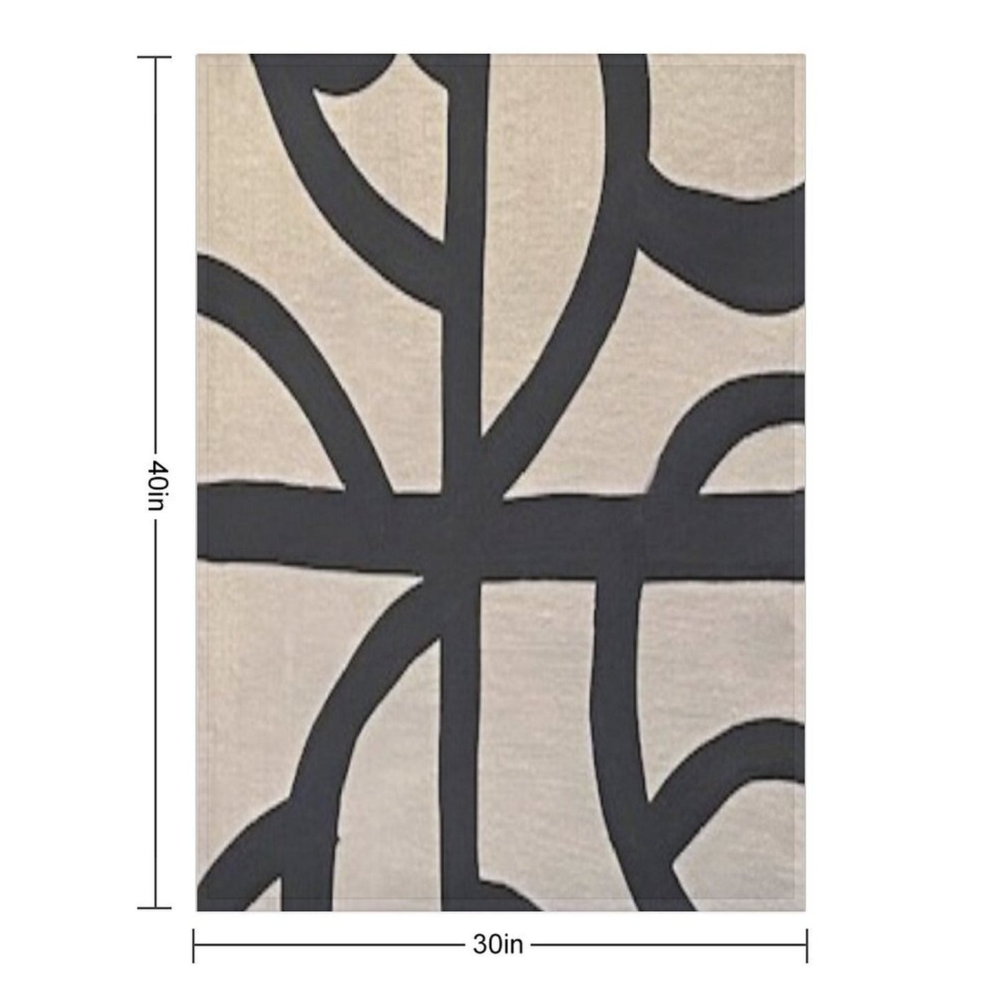 Tan & Black Throw Blanket