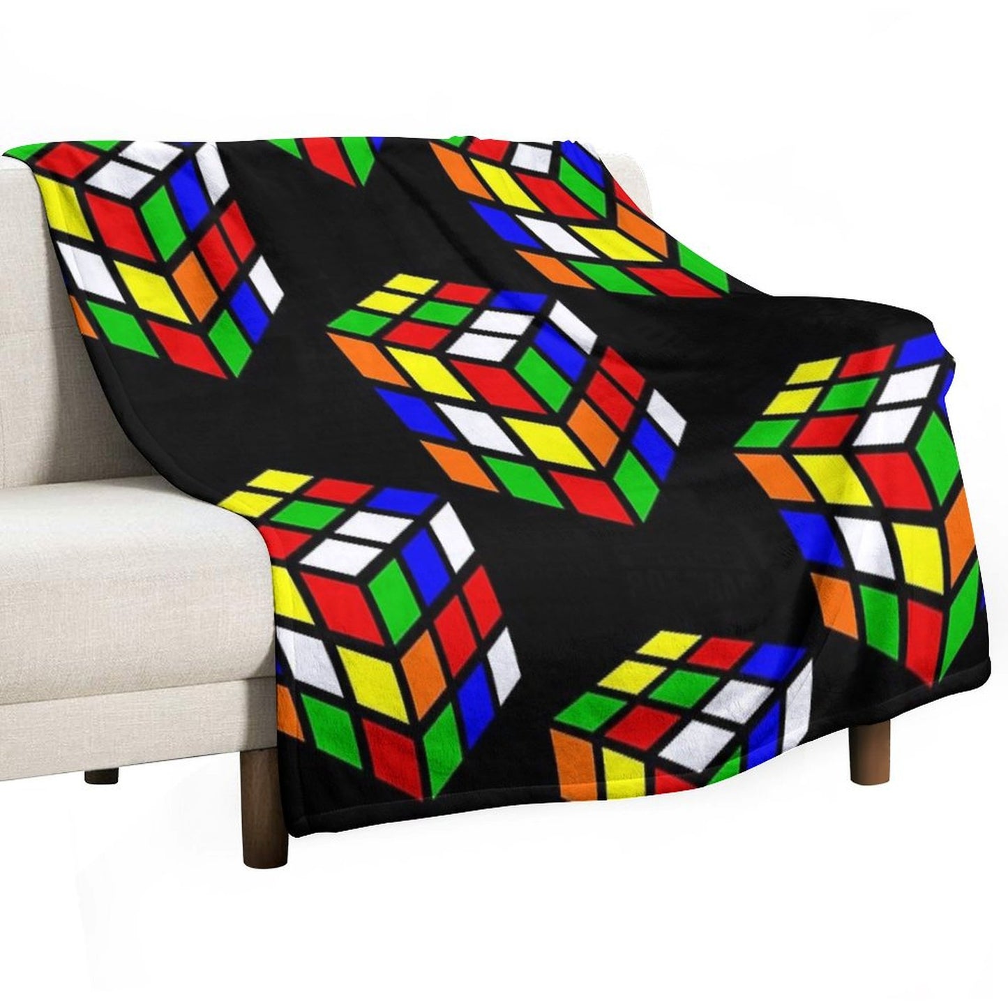 Magic Cube Throw Blanket