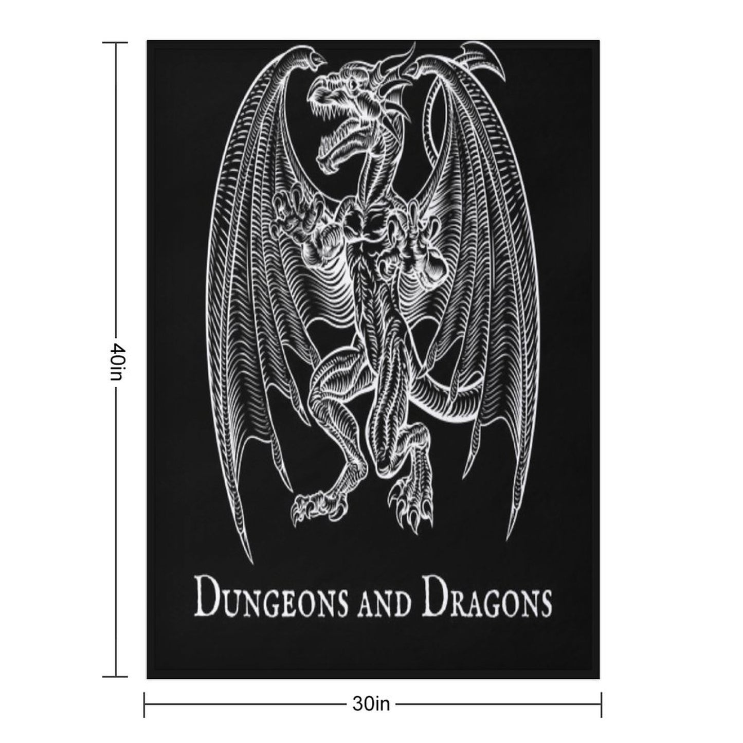 Dungeons And Dragons Design Throw Blanket