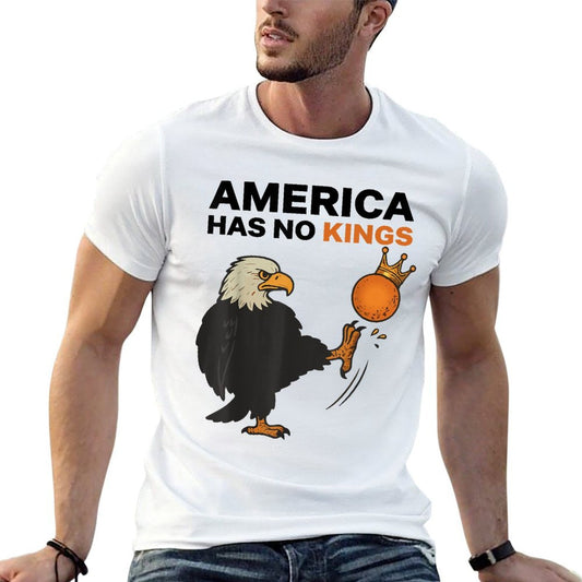 Nope, America Has No Kings Bald Eagle 4th Of July Resistance Lightweight T-Shirt