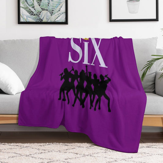 Six The Musical Playbill Throw Blanket
