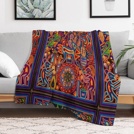 Huichol Throw Blanket