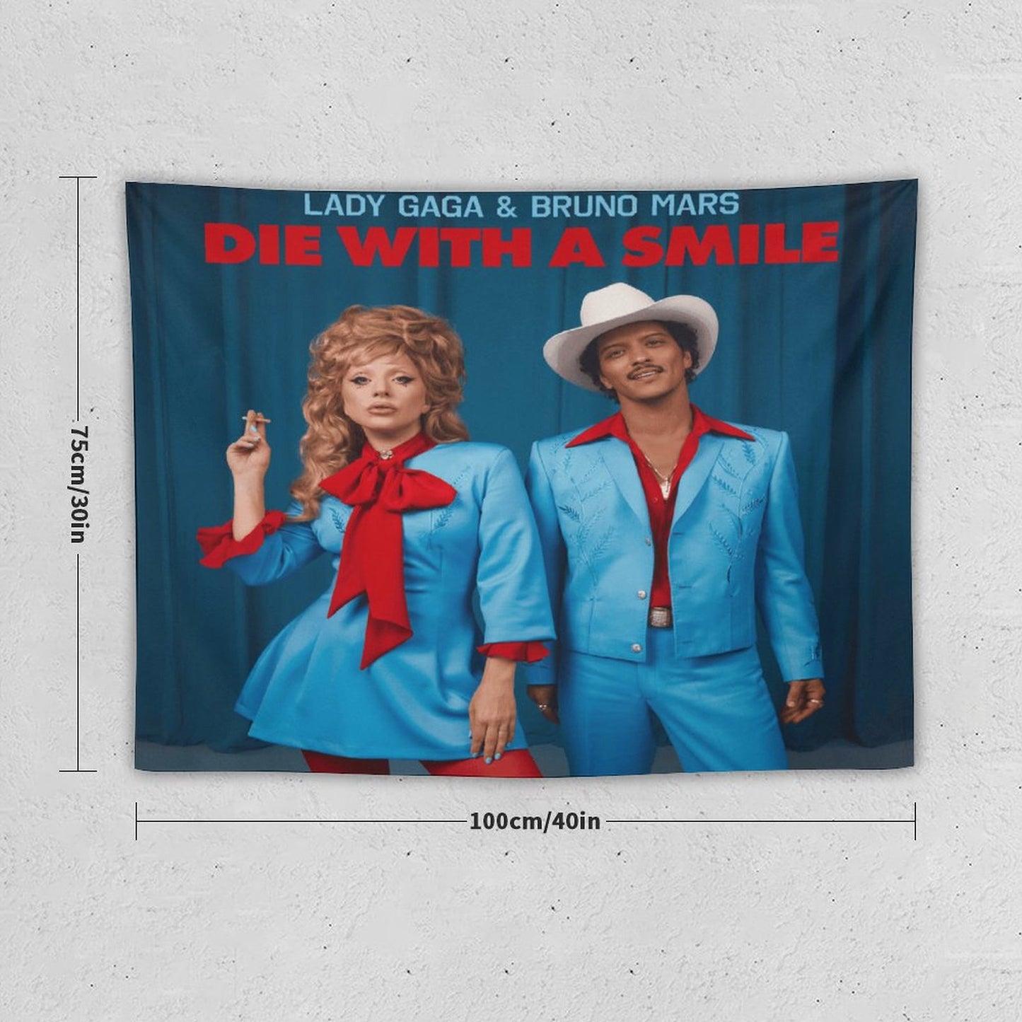 Die With A Smile Tapestry