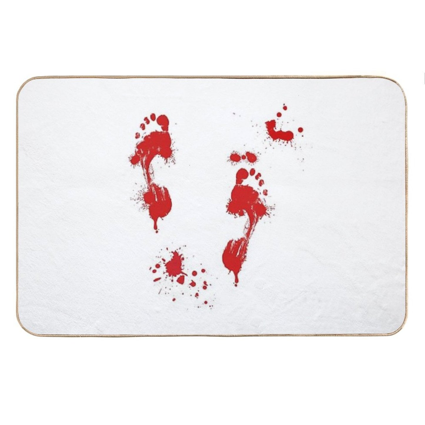 Bloody Footprints Bath Mat
