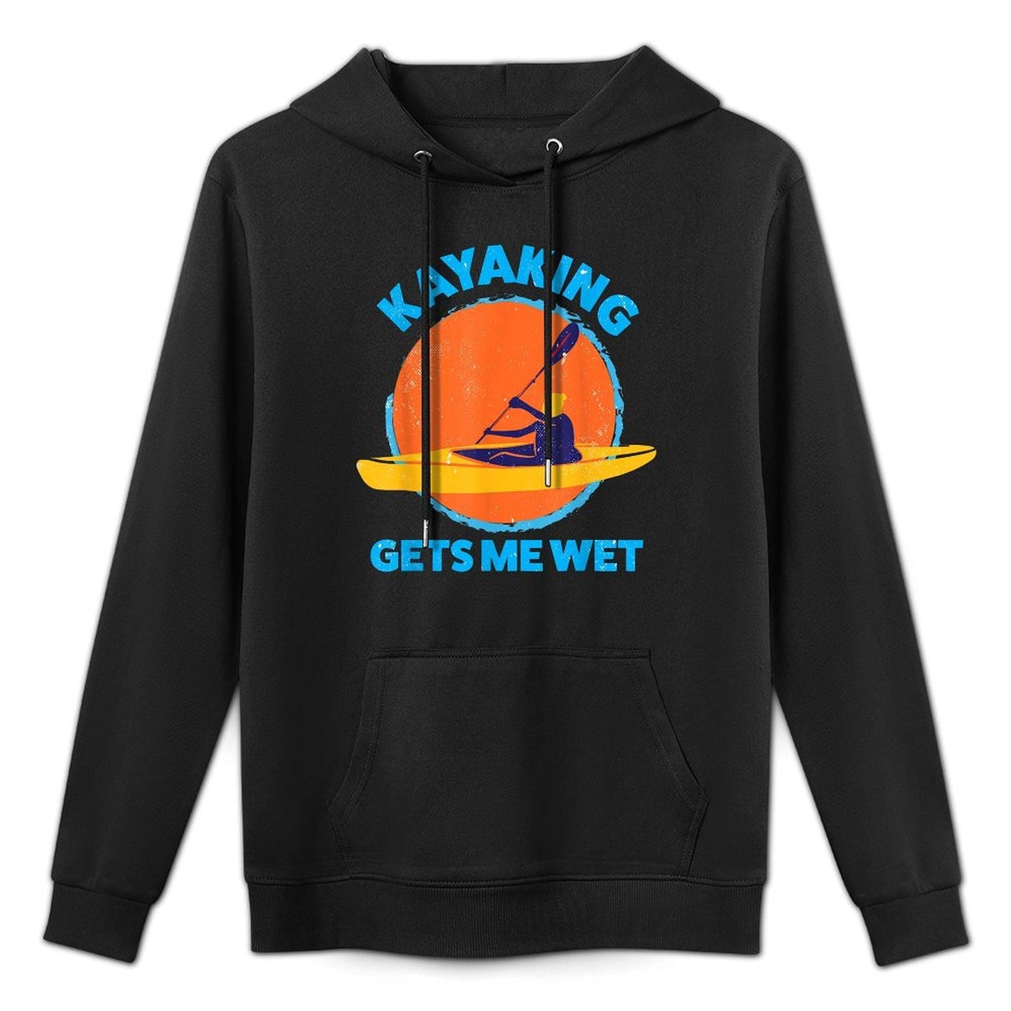 Kayaking Gets Me Wet Funny Halloween Christmas Kayaks Gift Customizable Surface Hoodie