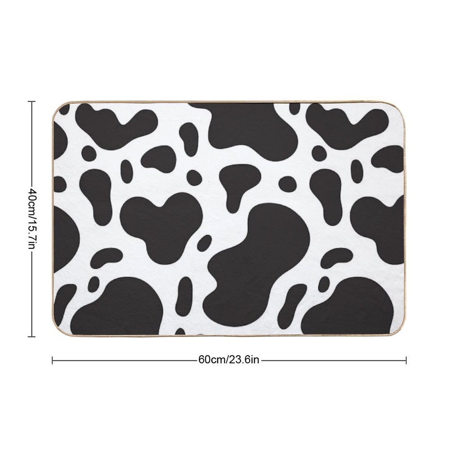 Cow Pattern Eco-Friendly Bath Mat