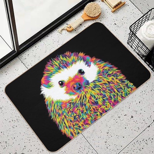 Hedgehog of Color Bath Mat