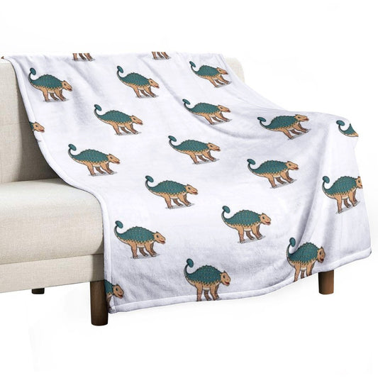 Ankylosaurus Throw Blanket