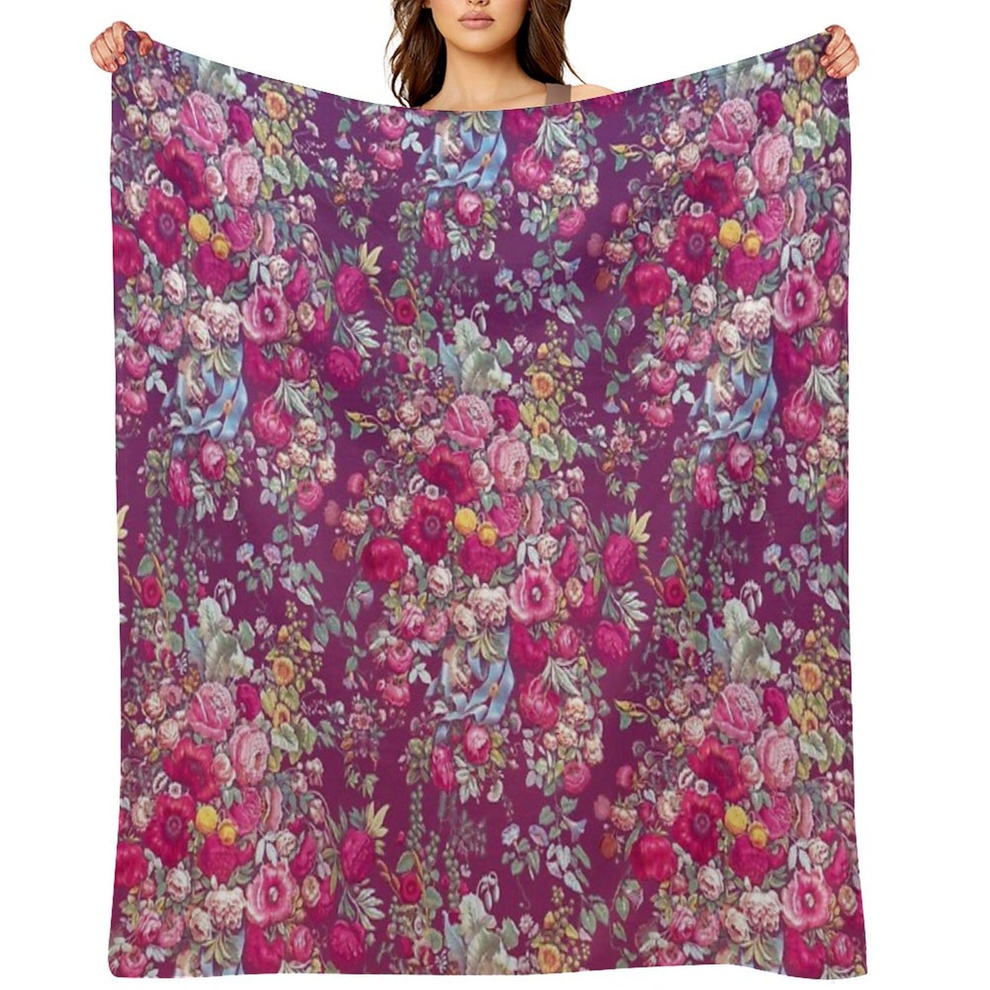 Bouquety Throw Blanket