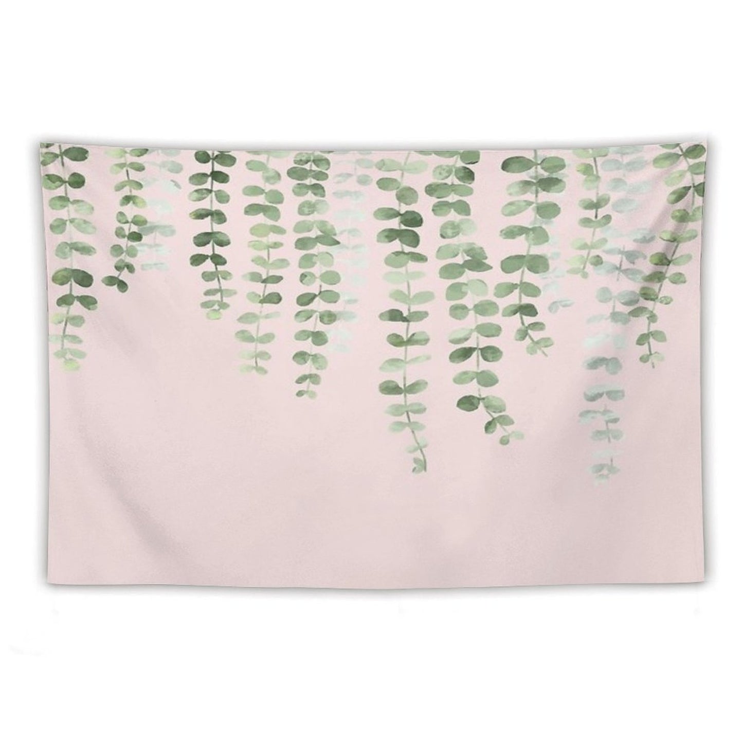 Eucalyptus Watercolor Pink Tapestry