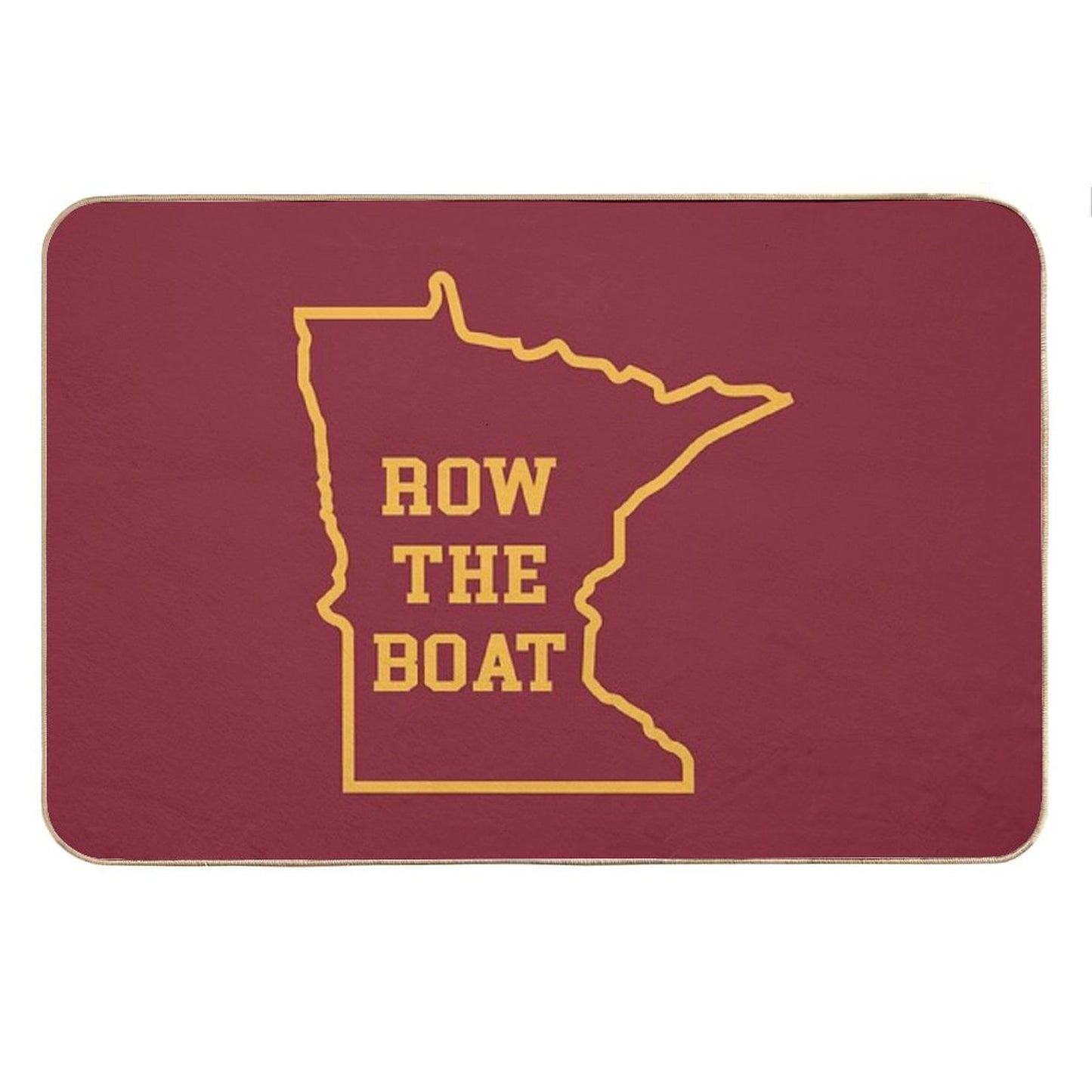 Row The Boat MN Outline Bath Mat