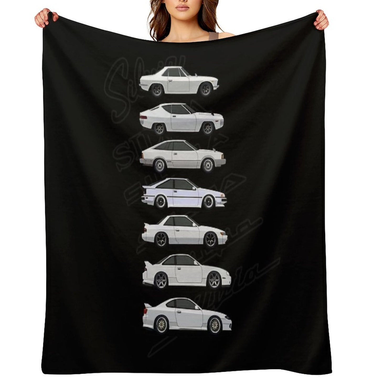 Nissan Silvia Generations Throw Blanket