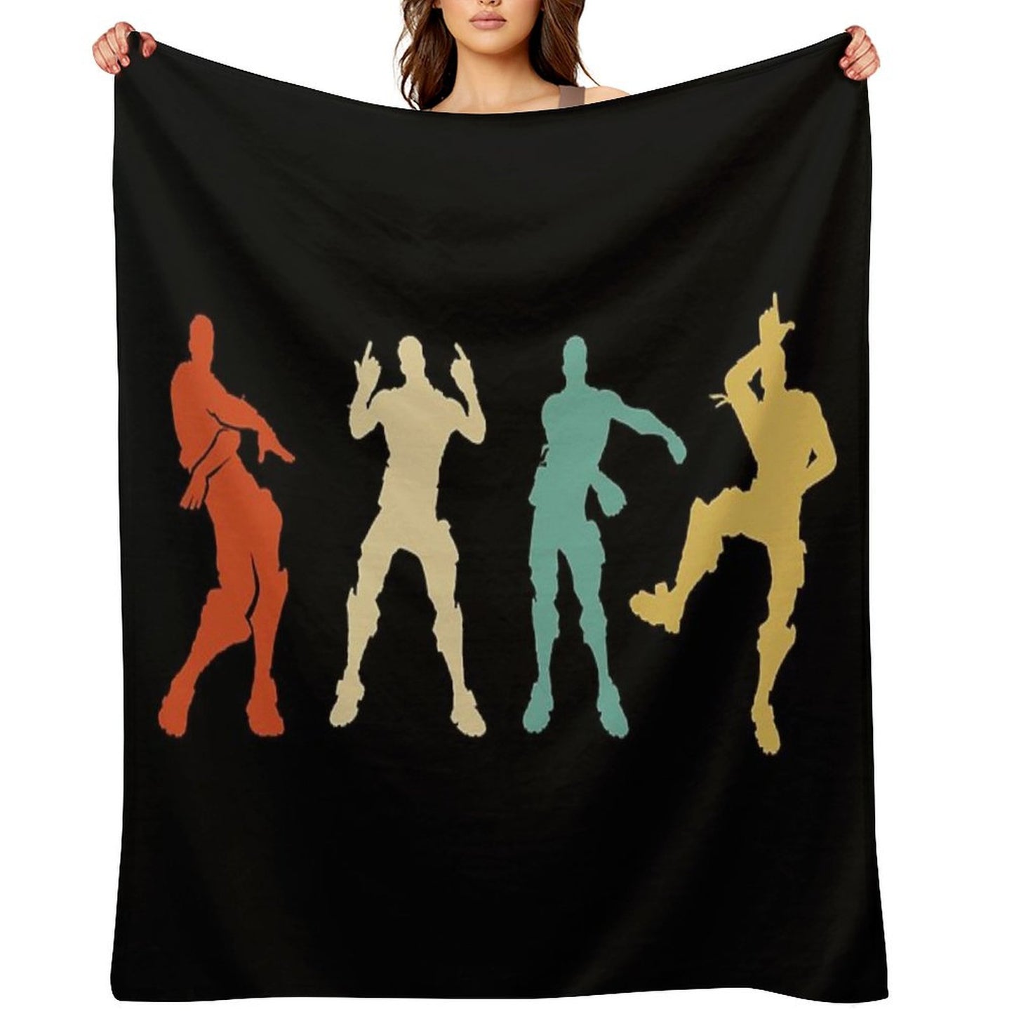 Battle Royale Victory Dance Cool Justice Dance Throw Blanket