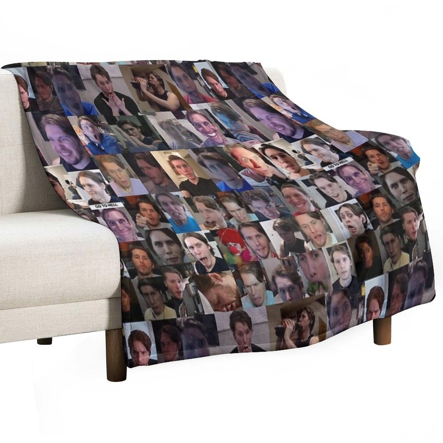 Jerma Collage Throw Blanket