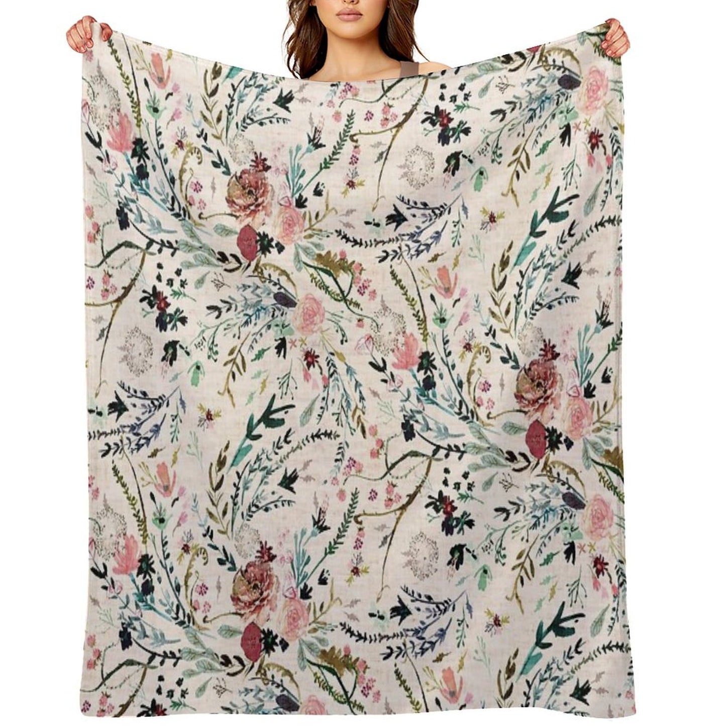 Fable Floral Throw Blanket