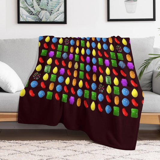New Candy Crush Saga Throw Blanket