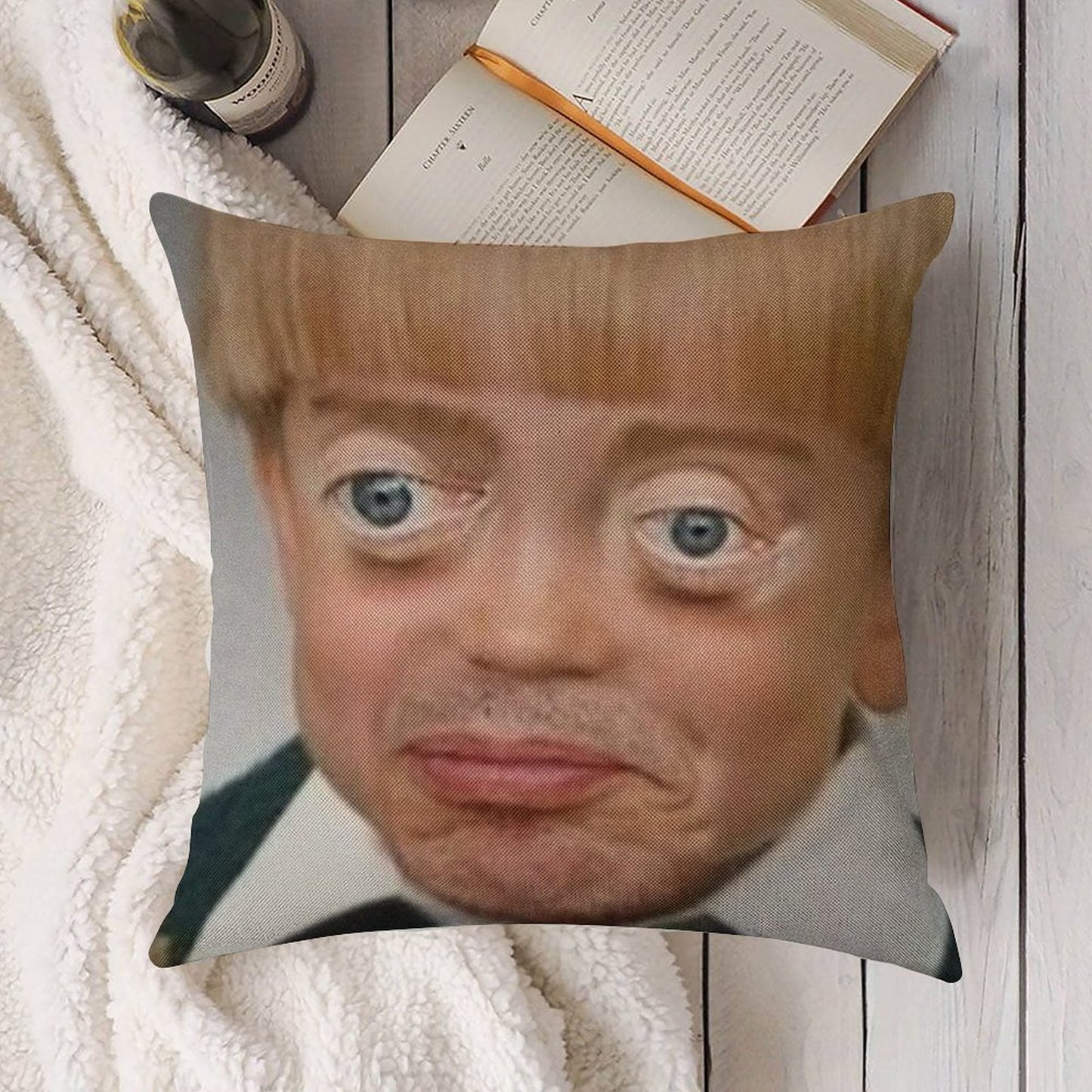 Steve Buscemi Boy Linen Throw Pillow Cover