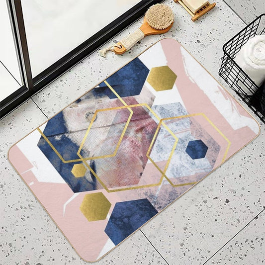 Abstract Geo Bath Mat