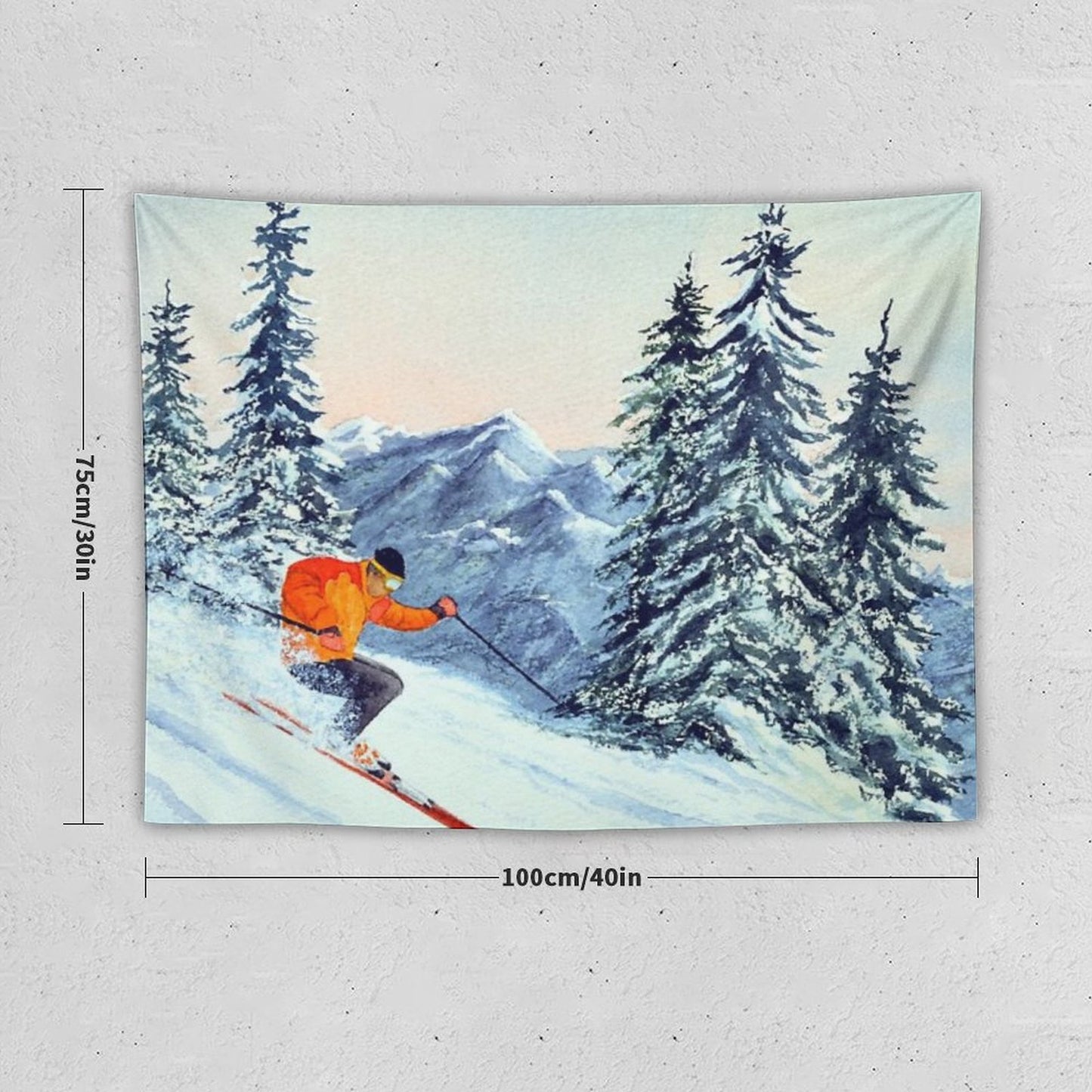 Skiing - The Clear Leader Tapestry