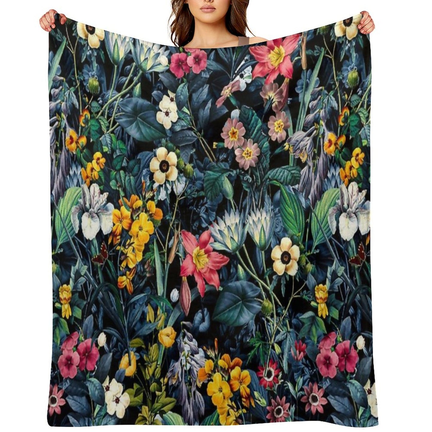 Exotic Garden Throw Blanket