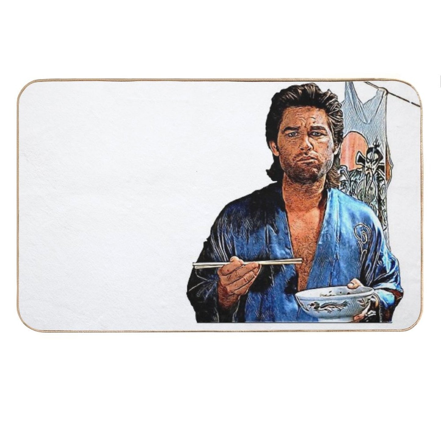 Eating Noodles Bath Mat