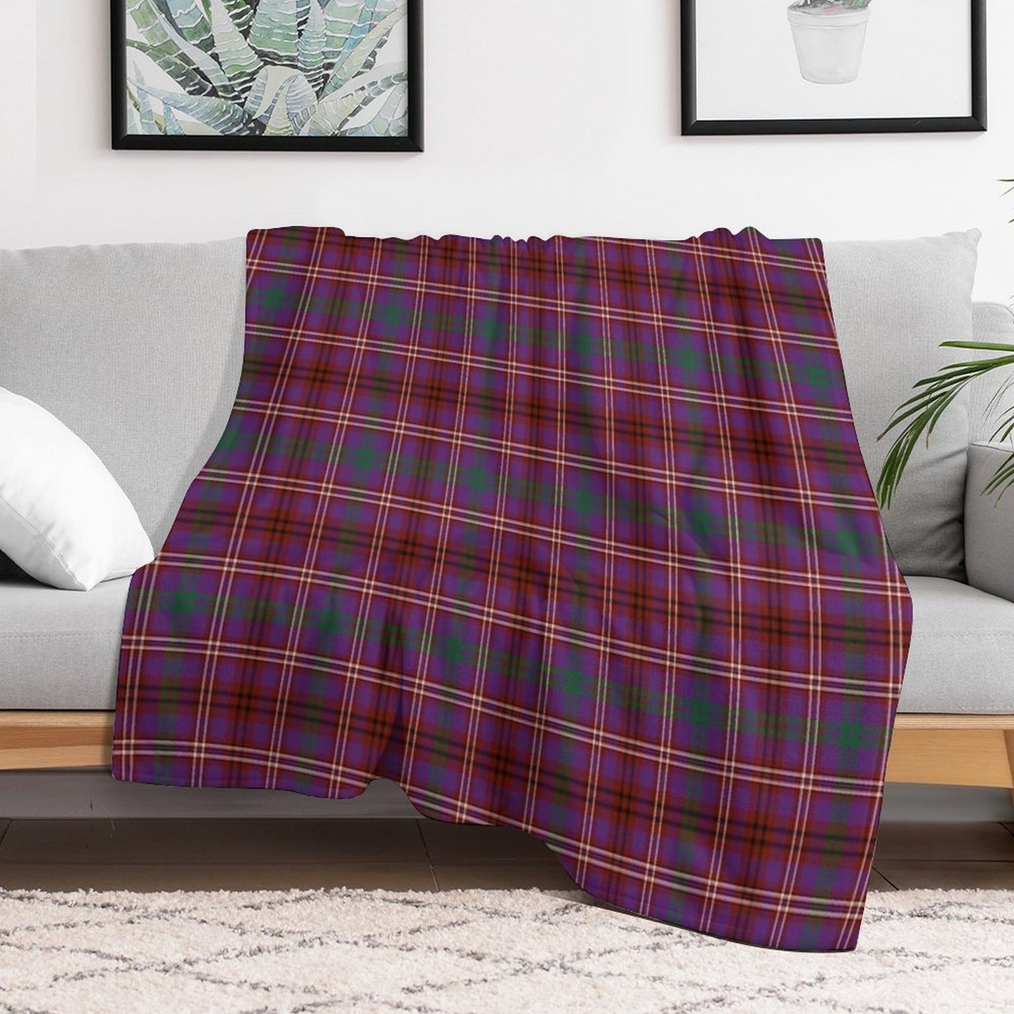 MCCALL (MacColl, McColl) Tartan ✧ Scottish Highland Clan & Family Name Tartan Throw Blanket