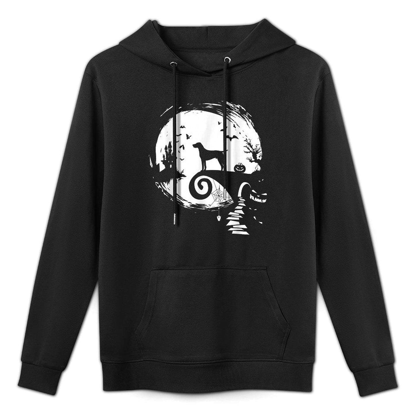 German Shorthaired Pointer And Moon Halloween Costume Funny Versatile Streetwear Hoodie