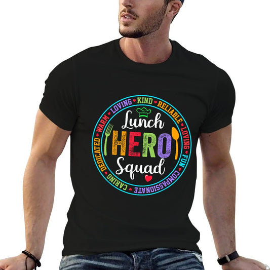 Lunch Hero Squad Lunch Lady School Cafeteria Worker T-Shirt