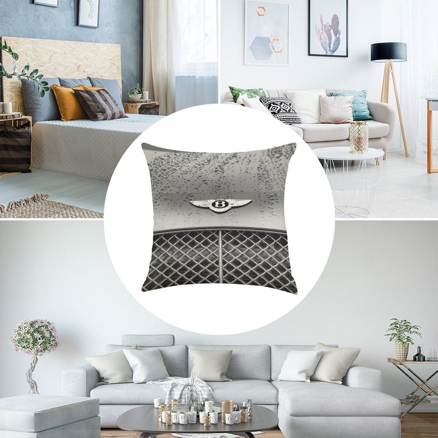 Bentley Grill Linen Throw Pillow Cover