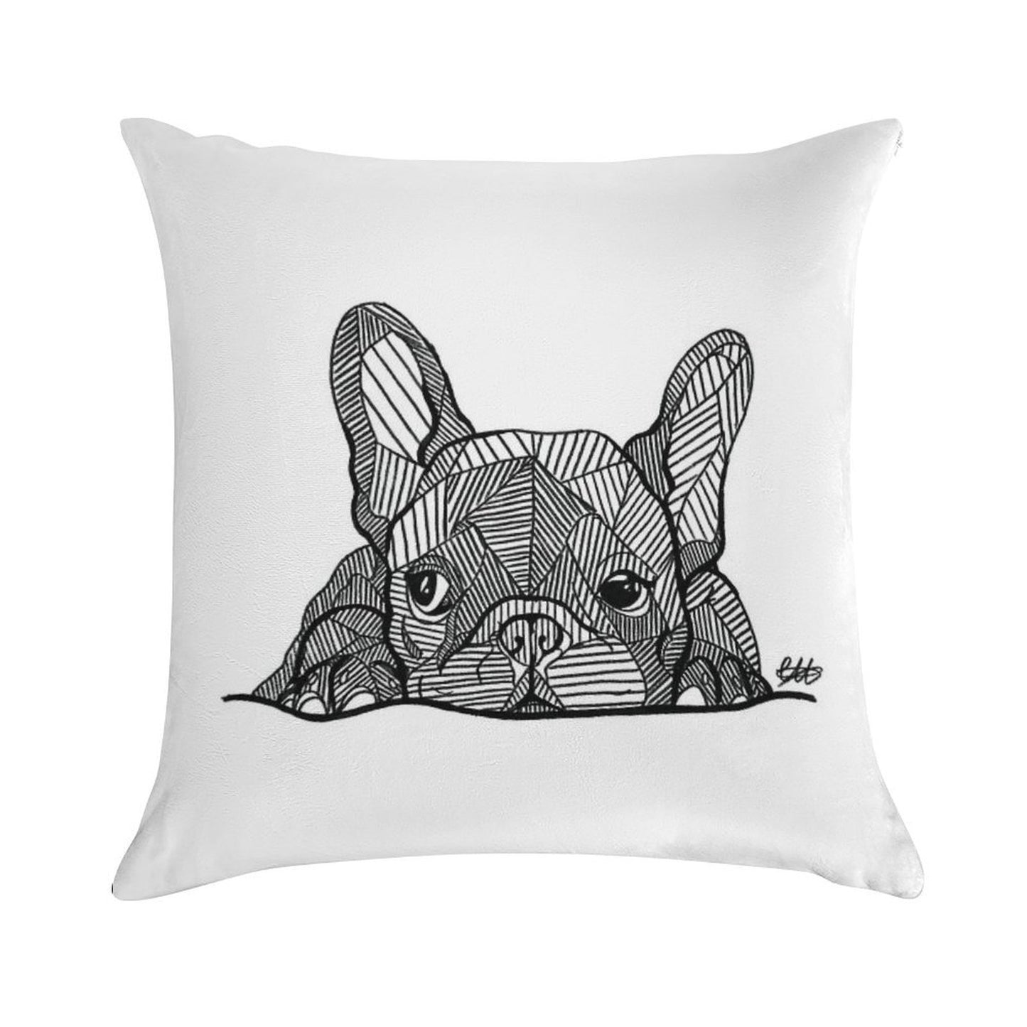 French Bulldog Puppy Soft Durable Construction Throw Pillow