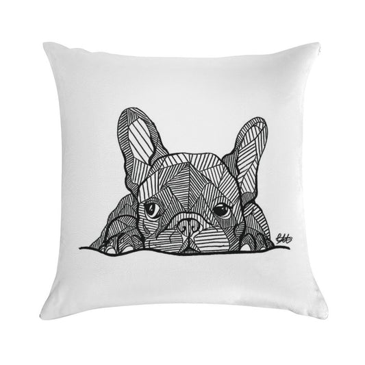 French Bulldog Puppy Soft Durable Construction Throw Pillow