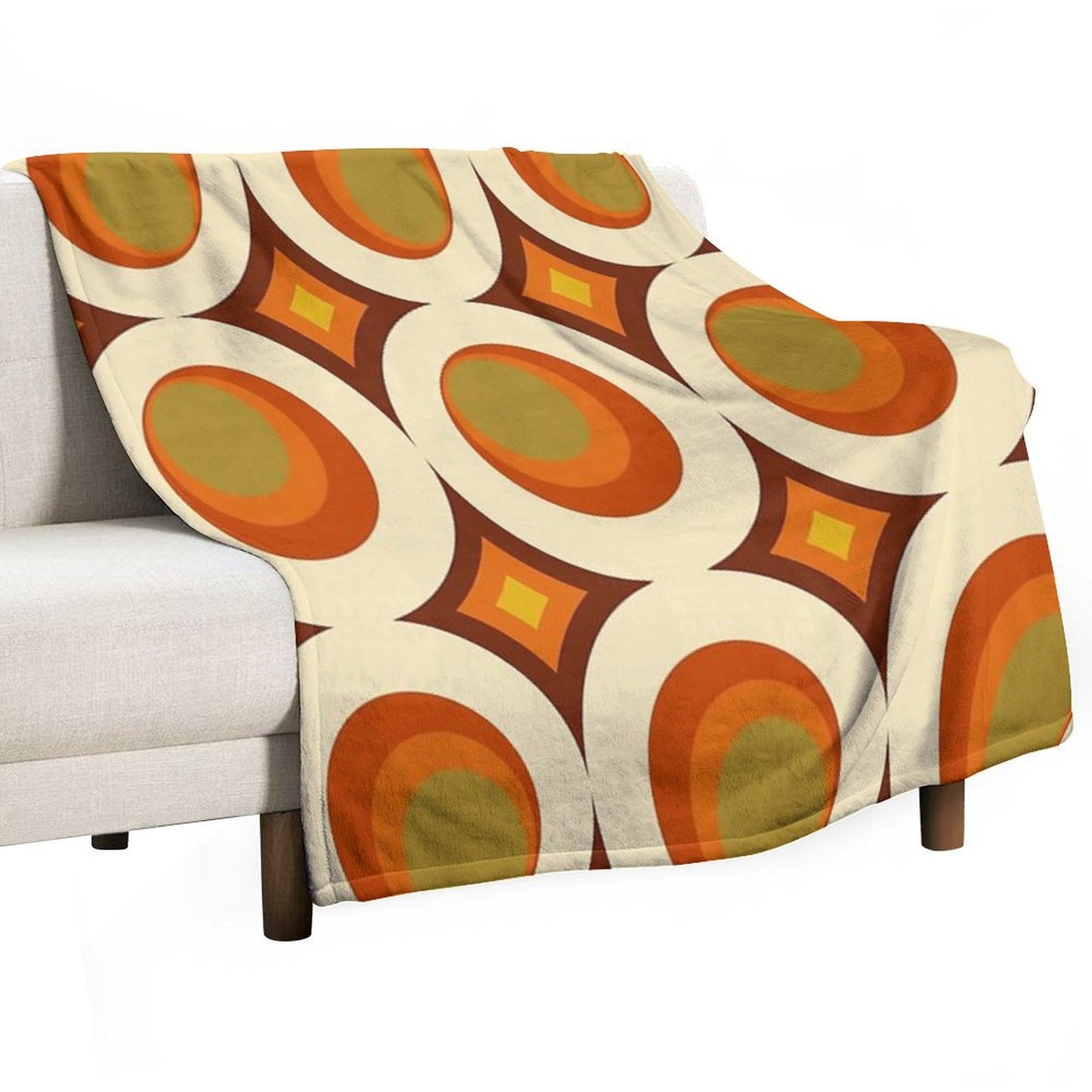 Mid-Century Modern 70s Throw Blanket