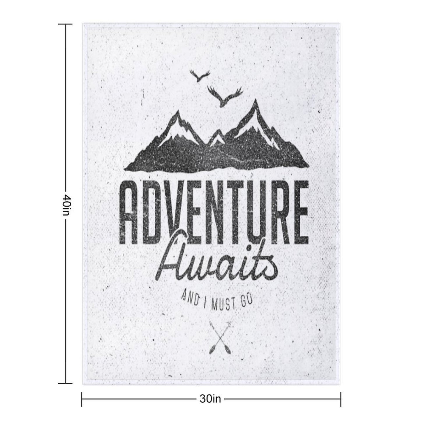 ADVENTURE AWAITS Throw Blanket