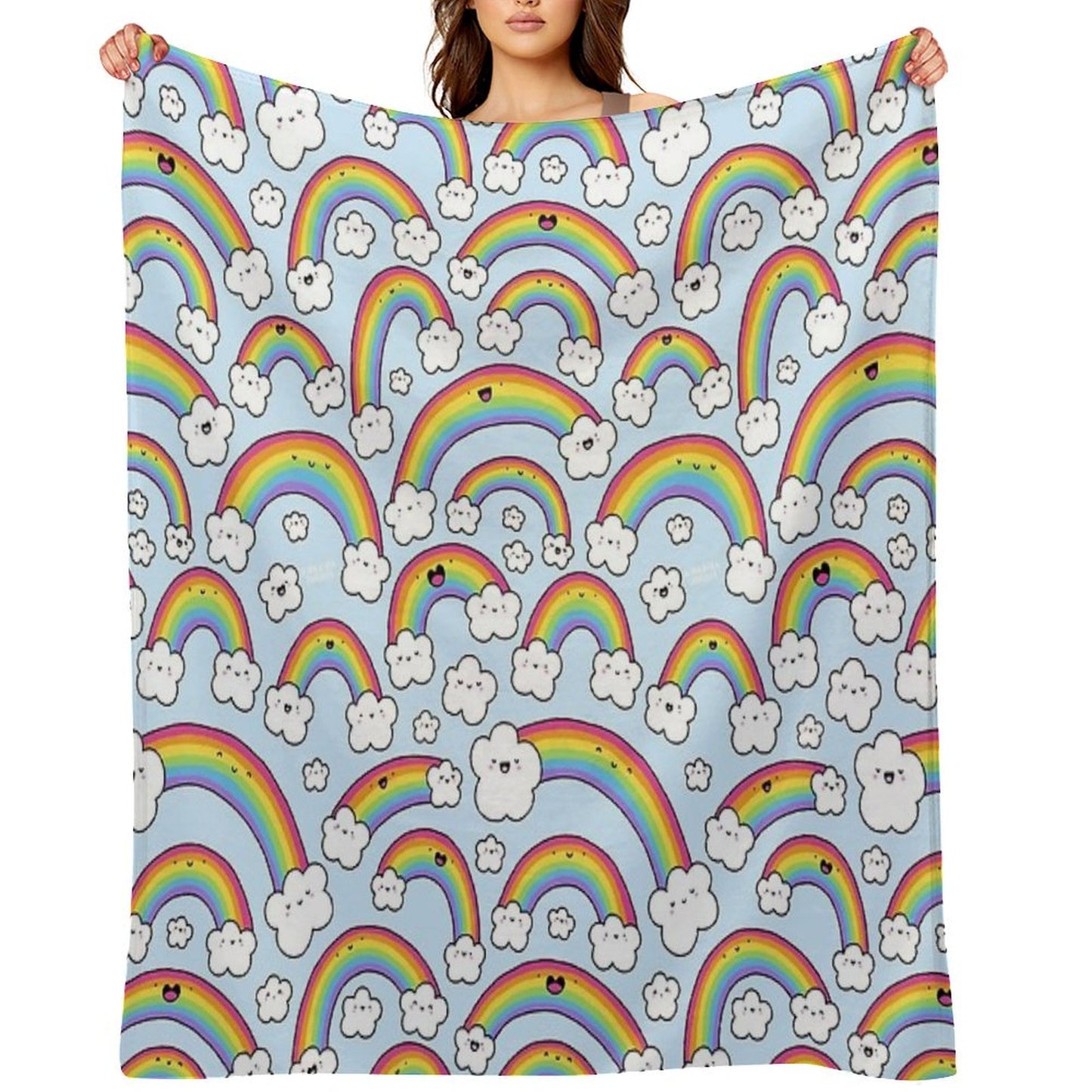 Rainbows Everywhere! Throw Blanket