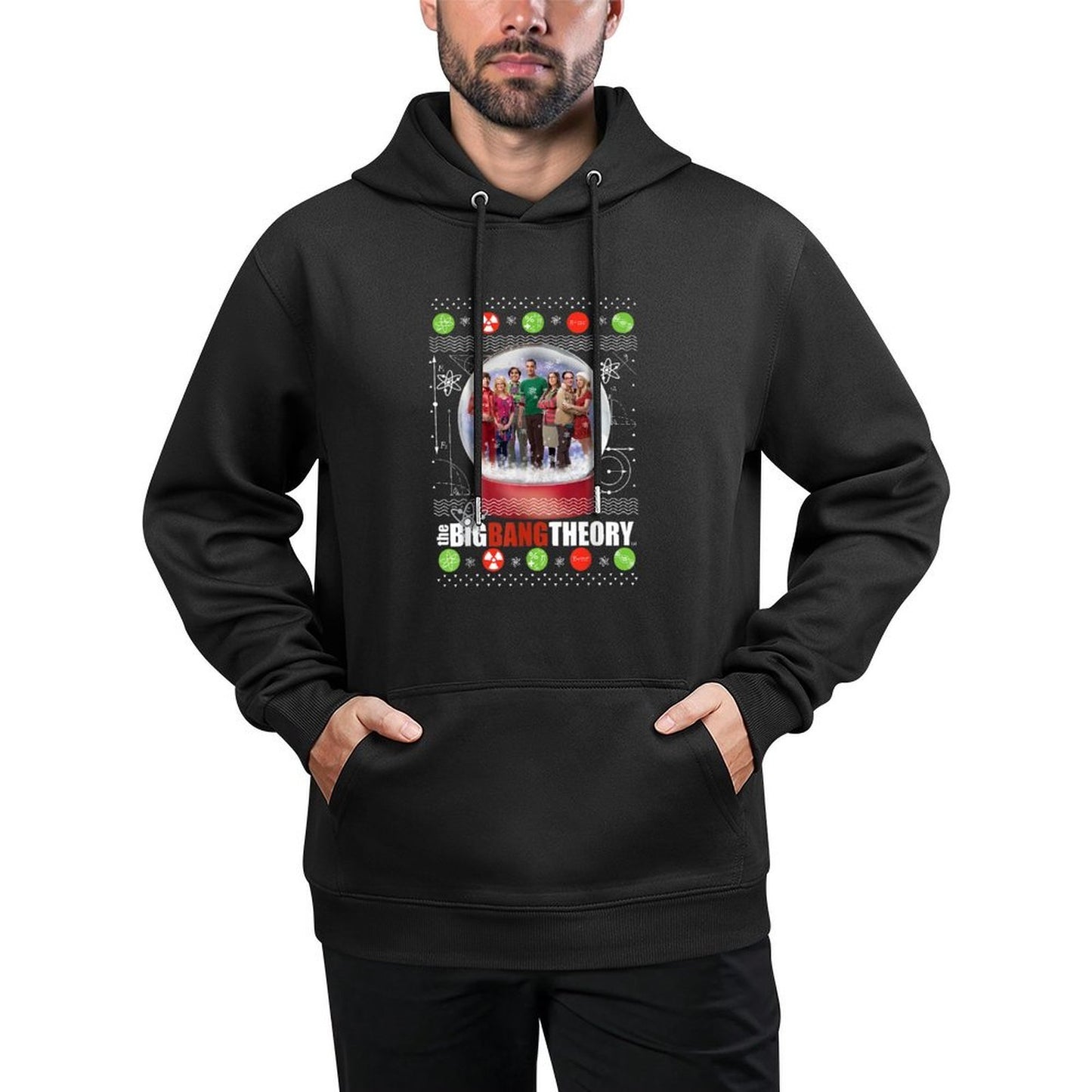 The Big Bang Theory Christmas Snow Globe Kangaroo Pocket Hoodie
