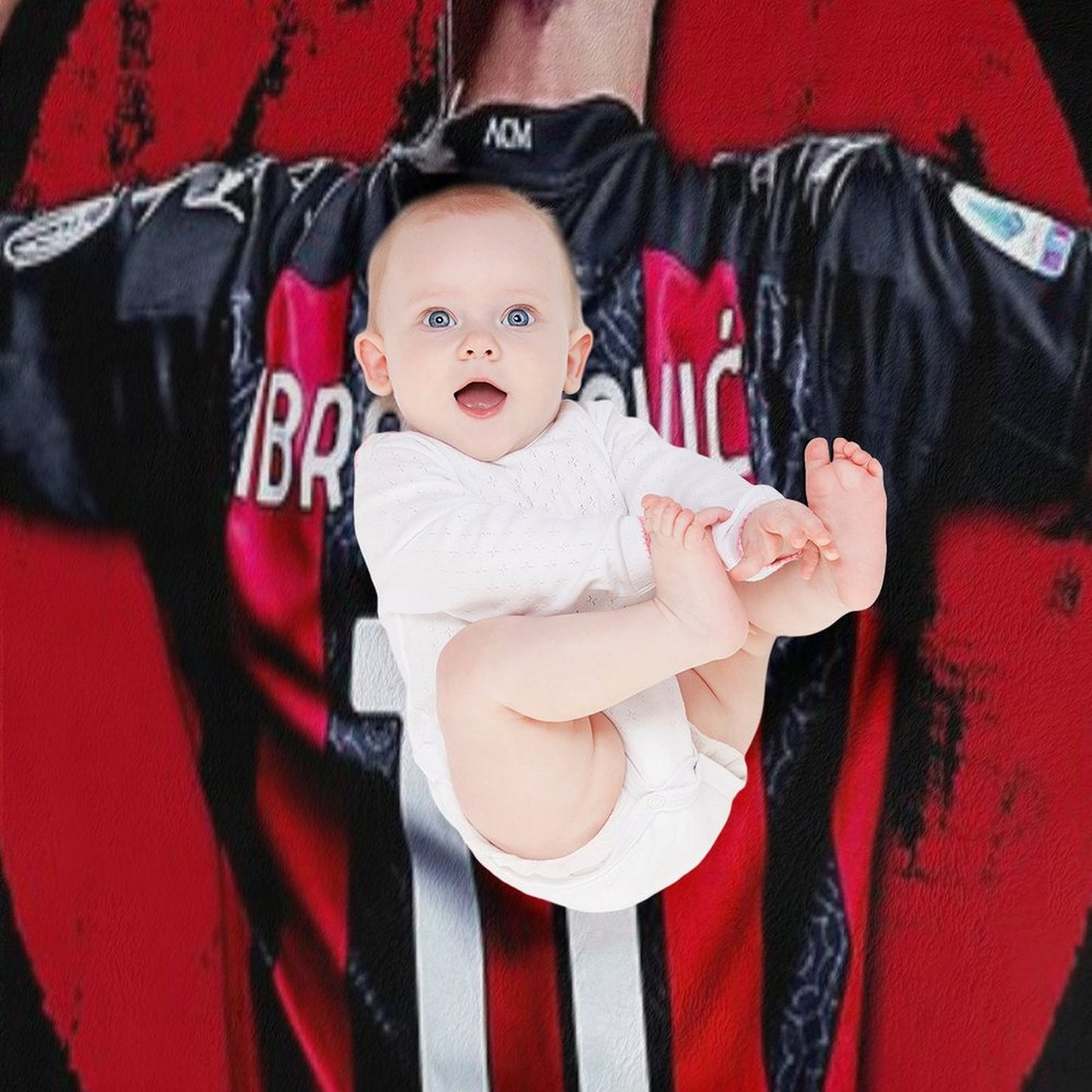 Zlatan Ibrahimovic Ac Milan Throw Blanket