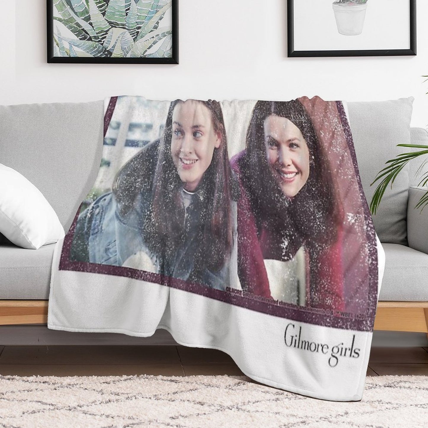Rory And Lorelai - Portrait Throw Blanket