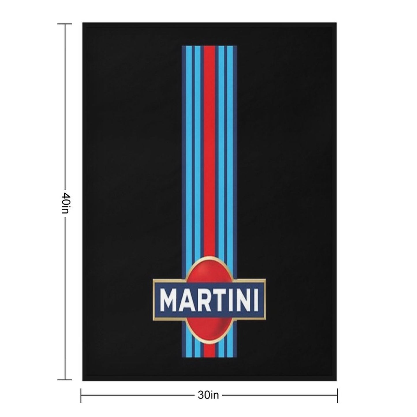 Martini Racing Throw Blanket