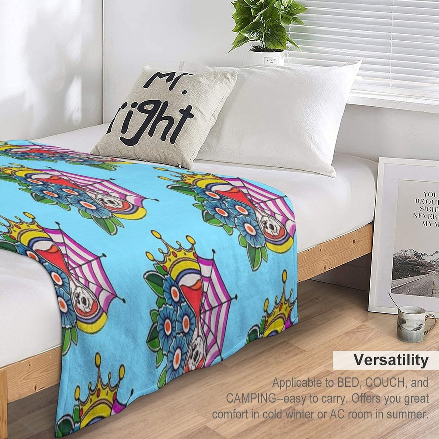 Time Is King Throw Blanket