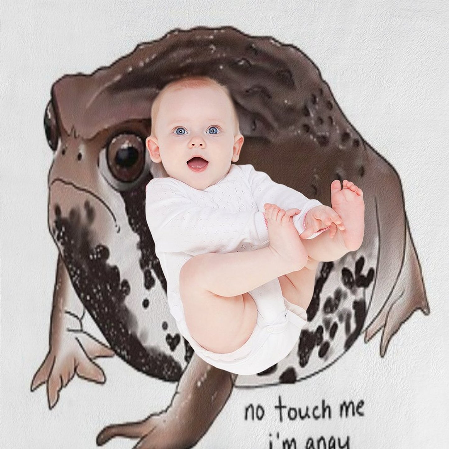Sand Rain Frog Throw Blanket