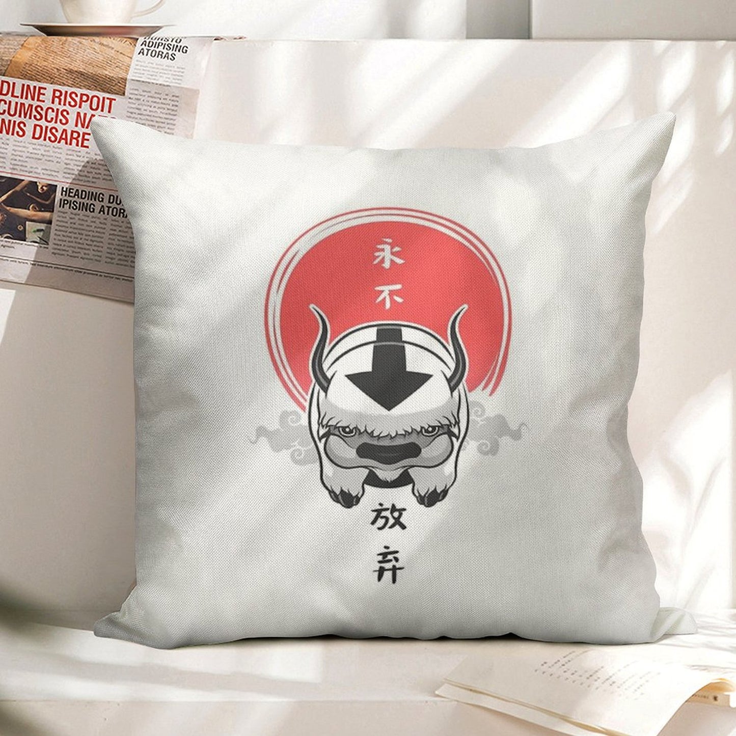 Avatar The Last Airbender Linen Throw Pillow Cover