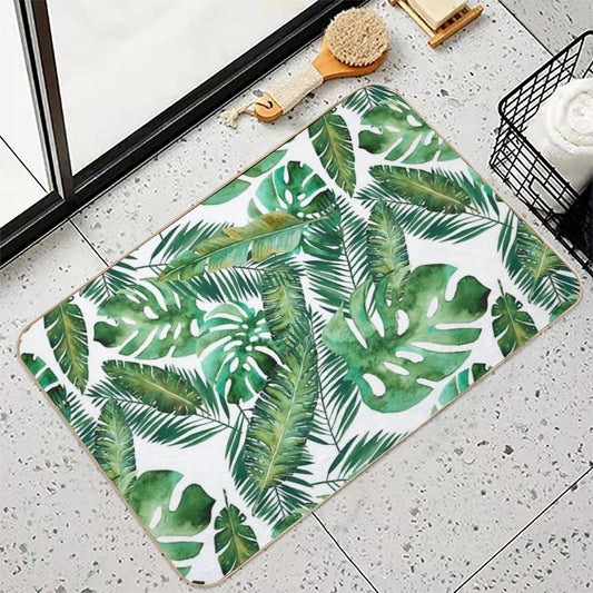 Monstera Banana Palm Leaf Bath Mat