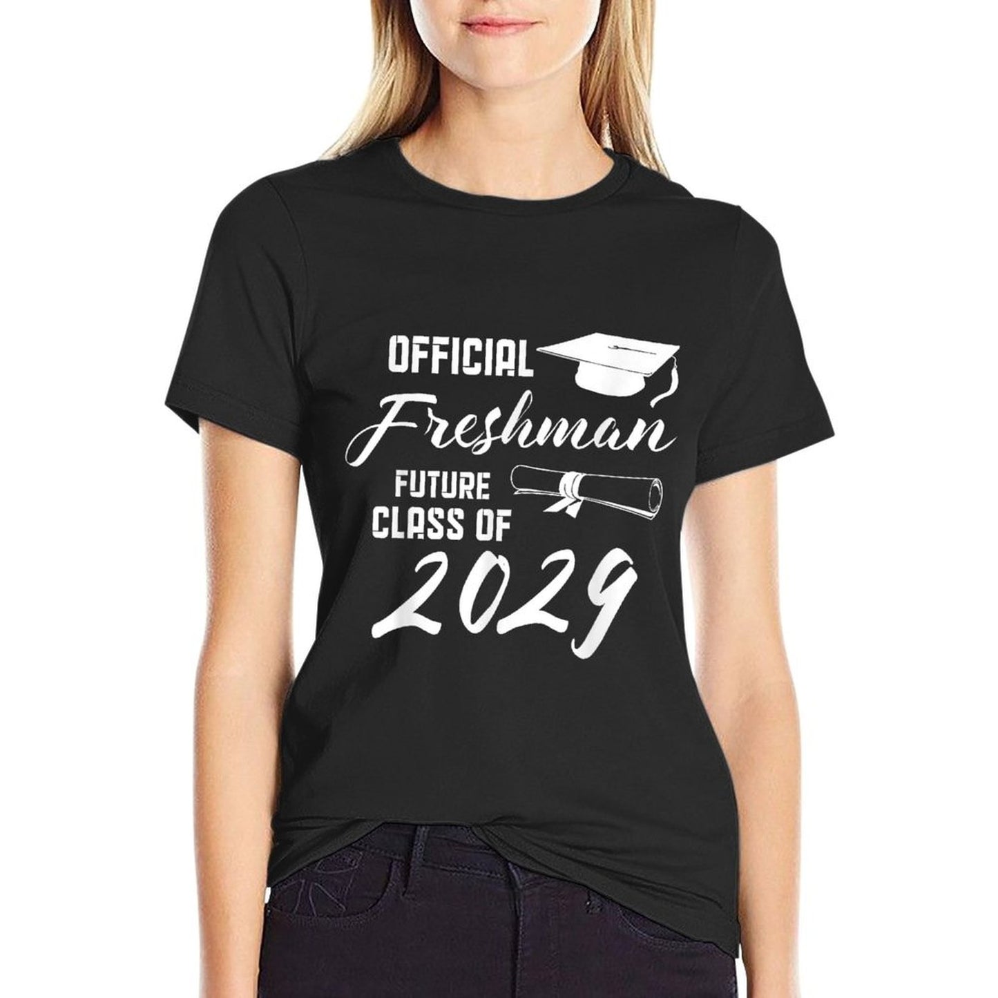 Official Freshman Future Class Of 2029 First Day Of School T-Shirt