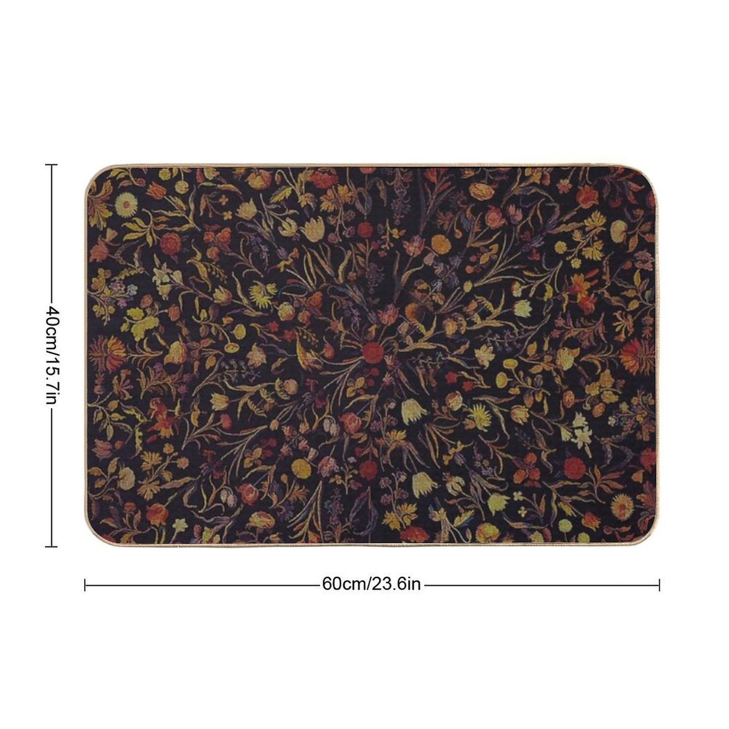 Midnight Floral Bath Mat