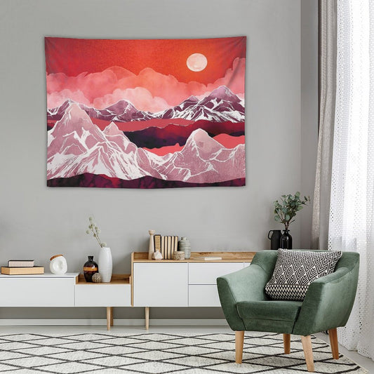 Scarlet Glow Tapestry