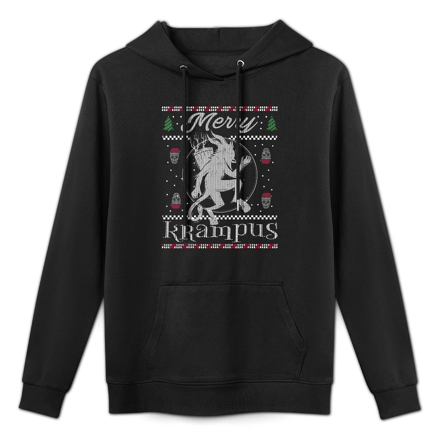 Merry Krampus Christmas Xmas Horror Ugly Sweater Evil Pajama Casual Wear Hoodie