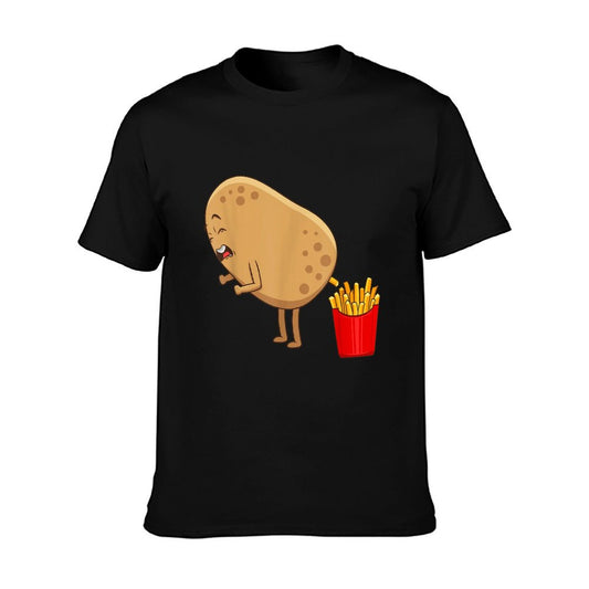Funny French Fries Designs For Men Women Potato Food Eaters T-Shirt