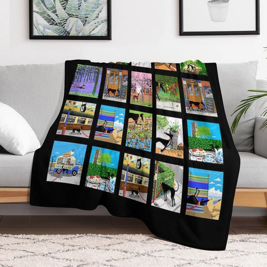 The Lockdown Doodles Set 1 Throw Blanket