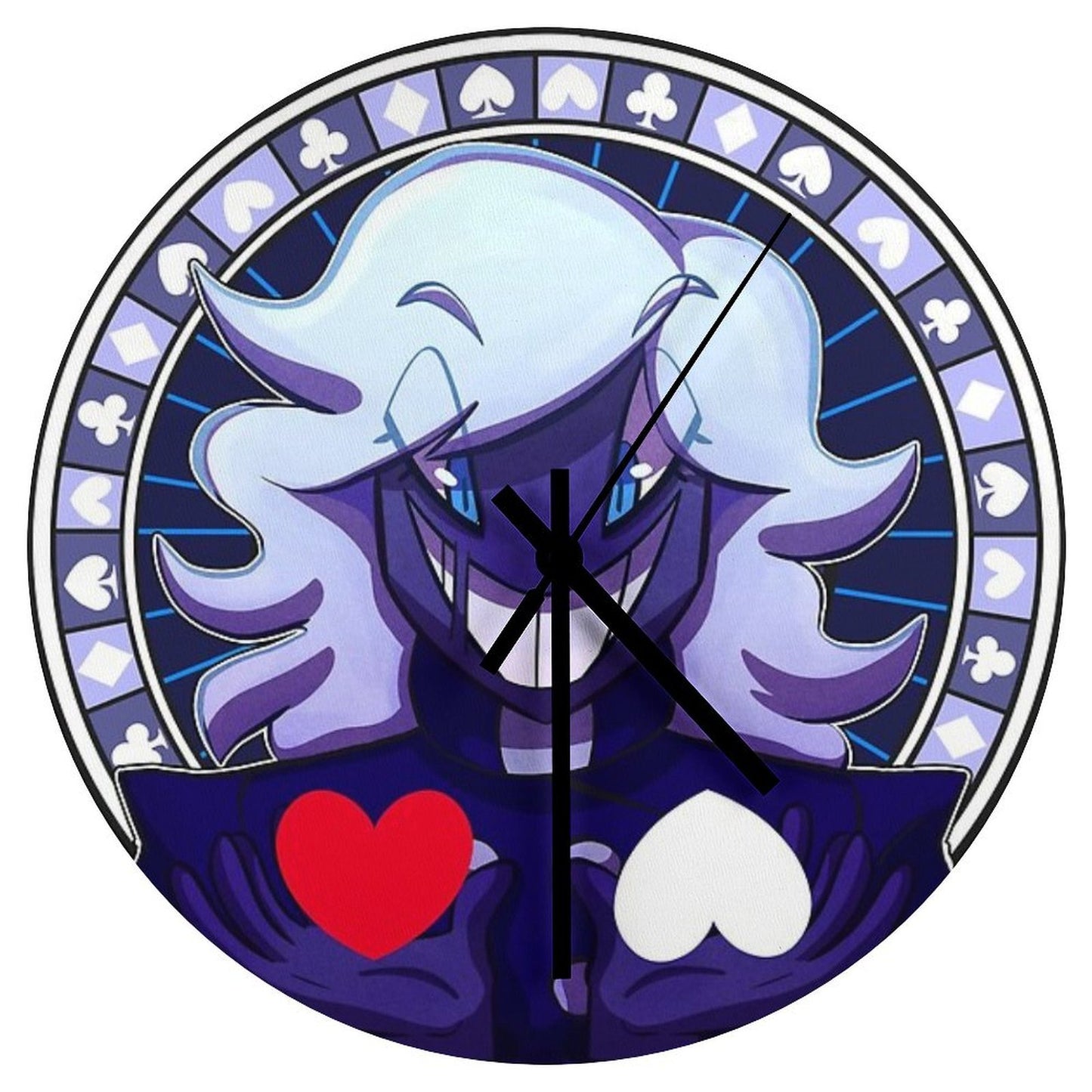 DELTARUNE -Roulx Kaard Minimalist Wall Clock