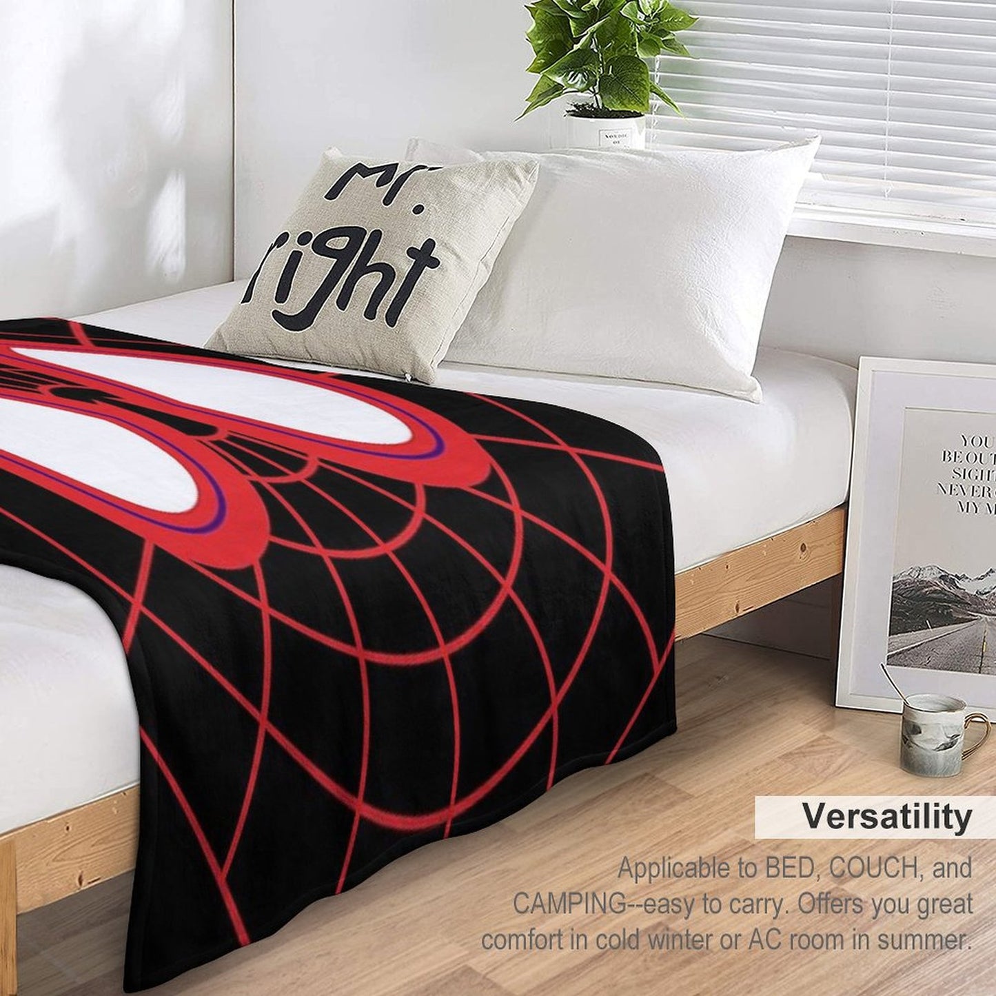 Miles Morales Eyes Throw Blanket